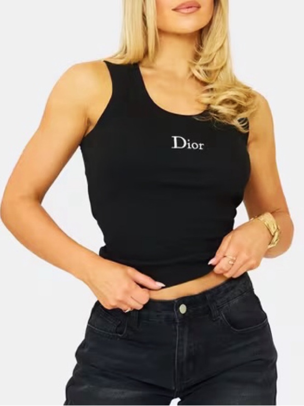 Dior Tank Top with Logo